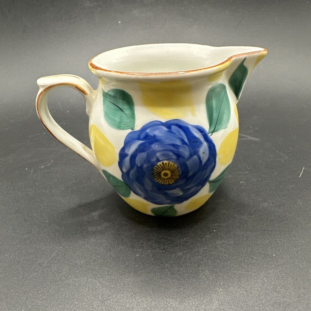Phoenix China Cecho Slavakia Hand-Painted Creamer Milk Pitcher Vintage